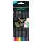 Matite colorate triangolare Black Edition - colori assortiti - conf.12 pezzi - Faber Castell - 116412 - 4005401164128 - DMwebShop