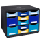 Cassettiera Store-Box Multi Bee Blue - 11 cassetti - nero-multicolore - Exacompta - 3137202D - 9002498313724 - DMwebShop