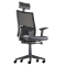 Seduta operativa Nereide NDAEPG - con braccioli regolabili e poggiatesta - nero - Unisit - NDAEPG/BR2D/KN - DMwebShop