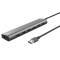 Hub Halyx - 7 porte - USB 3.2 Gen 1 - alluminio - grigio - Trust - 24967 - 8713439249675 - DMwebShop