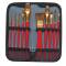 Pennello in pony - per acquerello - astuccio 10 pennelli assortiti - Dom - 12393 - 8004957123937 - DMwebShop