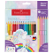 Astuccio 18 matite Colour Grip + 6 matite Sparkle - colori assortiti - Faber Castell - 201543 - 4005402015436 - DMwebShop