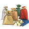 Busta regalo Natale - 20 x 32 cm - 45 gr - carta - 5 colori assortiti - conf. 50 pezzi - Pnp - UDT63SRR1Y100 - 8013170751827 - DMwebShop