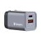 Adattatore da viaggio GNC-35- 1x USB-C PD 35W - 1x USB-A QC 30-35 W - Verbatim - 32200 - 23942322009 - DMwebShop