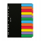 Separatore - 12 tasti neutri colorati - cartoncino 240 gr - A4 - multicolore - Esselte - Dox - D26612 - 5028252489775 - DMwebShop