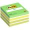 Blocco foglietti Cubo - 76 x 76 mm - verde soft, bianco, verde acido, verde lime - 450 fogli - Post-it - 7100200375 - 4001895872808 - DMwebShop