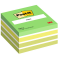 Blocco foglietti Cubo - 76 x 76 mm - verde soft, bianco, verde acido, verde lime - 450 fogli - Post-it - 7100200375 - 4001895872808 - DMwebShop