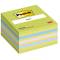 Blocco foglietti Cubo - 76 x 76 mm - verde lime, limone neon, blu paradiso, orchidea, blu uova di pettirosso - 450 fogli - Post-it - 7100172387 - 4001895872815 - DMwebShop