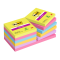 Blocco foglietti Super Sticky - colori Ultra - 76 x 76 mm - 90 fogli - conf. 12 pezzi - Post-it - 7100290156 - 4064035065683 - DMwebShop