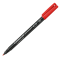 Pennarello Lumocolor Permanent 317 - punta 1 mm - rosso - Staedtler 317-2