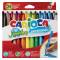 Pennarelli Jumbo - punta 6 mm - colori assortiti - lavabili - scatola 24 pezzi - Carioca - 40570 - 8003511405700 - DMwebShop