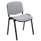 Sedia Attesa Dado - D5S-PT - vera pelle TOP - grigio chiaro - senza Braccioli - Unisit - D5S/PT - DMwebShop