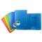 Cartelle con elastico Garda - 3 lembi - PP - dorso piatto - colori assortiti - conf. 24 pezzi - Plastibor - P0000190 - 8000851910093 - DMwebShop
