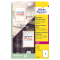 Etichette adesive per finestre - in carta - con pellicola - laser - rimovibili - 210 x 297 mm - 1et/fg - 10 fogli - bianco - Avery - L9001-10 - 4004182334904 - DMwebShop