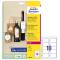 Cartellino stampabile - in cartoncino - con bordi tagliati lisci - laser - 90 x 50 mm - 10 cart/fg - 10 fogli - bianco - Avery - T2002-10 - 4004182335338 - DMwebShop