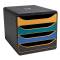 Cassettiera Big Box NeoDeco - 4 cassetti - 34,7 x 27,8 x 26,7 cm - multicolore - Exacompta - 310505D - 9002493105058 - DMwebShop