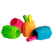 Portapenne Monocromo - 9,5 x 7,5 x 7 cm - silicone soft touch - colori fluo assortiti - conf. 12 pezzi - Pigna - 23295500 - 8005235211971 - DMwebShop