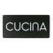 Pittogramma adesivo - Cucina - 32,5 x 16 cm - PVC - nero-bianco - Stilcasa - PR24-CU - 8033630015429 - DMwebShop