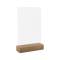 Portadepliant - verticale - con base in legno - 15 x 21 cm - acrilico - Lebez - 81005 - 8007509096987 - DMwebShop