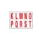 Lettere adesive da K a T - in PVC - 56 x 99 mm - 10 etichette per foglio - 1 foglio - rosso-bianco - Cartelli Segnalatori - 915KT - 8409152101825 - DMwebShop