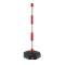 Colonnina segnaletica con base riempibile H 85 cm bianco rosso - 13450