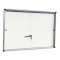 Bacheca per interni - con ante scorrevoli - fondo bianco magnetico - 9 fogli A4 - orizzontale - Starline - 2380/4 - 8025133129277 - DMwebShop