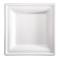 Piatto piano monouso - quadrato - 20 x 20 cm - canna da zucchero - bianco - conf. 50 pezzi - Signor Bio - BPS002BIO50B - 8055715780503 - DMwebShop