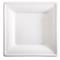 Piatto piano monouso - quadrato - 26 x 26 cm - canna da zucchero - bianco - conf. 50 pezzi - Signor Bio - BPS003BIO50B - 8055715780534 - DMwebShop