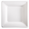 Piatto piano monouso - quadrato - 26 x 26 cm - canna da zucchero - bianco - conf. 50 pezzi - Signor Bio - BPS003BIO50B - 8055715780534 - DMwebShop