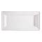 Piatto piano monouso - rettangolare - 26 x 13 cm - canna da zucchero - bianco - conf. 50 pezzi - Signor Bio - BPR001BIO50B - 8055715780442 - DMwebShop