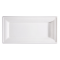 Piatto piano monouso - rettangolare - 26 x 13 cm - canna da zucchero - bianco - conf. 50 pezzi - Signor Bio - BPR001BIO50B - 8055715780442 - DMwebShop