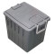 Cassa multiuso - con coperchio e manici - 38 x 28 x 30 cm - 20 lt - PP - grigio scuro-grigio chiaro - Mobilplastic - 143/20-GRI - 8004331143223 - DMwebShop