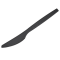 Coltello monouso in CPLA - 16 cm - nero - conf. 50 pezzi - Leone - Q2040.Z - 8024112017024 - DMwebShop