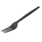 Forchetta monouso in CPLA - 16 cm - nero - conf. 50 pezzi - Leone - Q2041.Z - 8024112017031 - DMwebShop