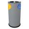 Contenitore tondo per raccolta differenziata - 3 scomparti - 70 lt - grigio - Stilcasa - 873/G - 8033630038817 - DMwebShop