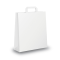 Shopper - maniglia piattina - 26 x 11 x 34,5 cm - carta kraft - bianco - conf. 300 pezzi - Mainetti Bags - 001680 - 310000968D - DMwebShop