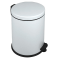 Pattumiera a pedale New Bin Basic - 12 lt - metallo verniciato - bianco - Medial International - 913121 - 8056324539018 - DMwebShop
