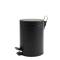 Pattumiera Premium - con pedale e vaschetta - 3 lt - nero satinato - Perfetto - 0445C - 8000957044531 - DMwebShop