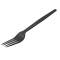 Forchetta monouso in CPLA 16 cm nero - 18331