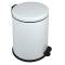 Pattumiera a pedale New Bin Basic 12 lt metallo verniciato bianco - 20978