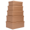 Set scatole regalo - dimensioni assortite - fantasia Caramel - conf. 5 pezzi - No Brand - HK-44 - 8699071181316 - DMwebShop