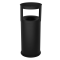 Gettacarte autoestinguente con posacenere - 40 lt - Ø 31 cm - H 80 cm - acciaio - nero - Stilcasa - 570/N - 8033630000470 - DMwebShop