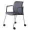Seduta attesa Nik NIC4R - con braccioli inclusi - antracite - Unisit - NIC4R/ST - DMwebShop