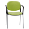 Poltroncina visitatore Step SPBSBR - con braccioli inclusi - verde - Unisit - SPGSBR/SV - DMwebShop