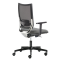 Poltrona semidirezionale Elite concept COTE - con braccioli regolabili - grigio - Unisit - COTE/BR2D/OI - DMwebShop