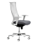 Poltrona semidirezionale Elite wing WIEB - con braccioli regolabili - grigio-bianco - Unisit - WIEB/BRWB/HI - DMwebShop
