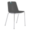 Seduta attesa Mindy MNS - senza braccioli - nero - Unisit - MNS/E4-BL - DMwebShop