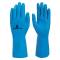 Guanti chimici VE440 per acidi e industria alimentare taglia 6,7 lattice blu - 29736