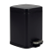 Bidone Pico - con pedale e vaschetta - 4 lt - nero satinato - Perfetto - 28151 - 8052474281517 - DMwebShop
