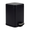 Bidone Pico - con pedale e vaschetta - 6 lt - nero satinato - Perfetto - 28161 - 8052474281616 - DMwebShop